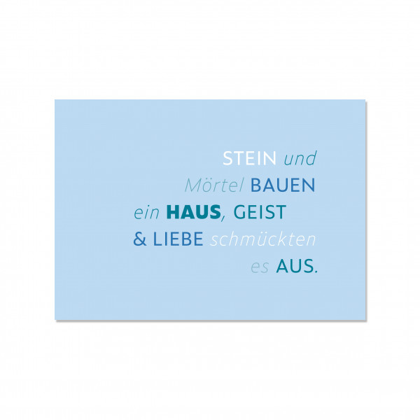 Postkarte quer, Stein